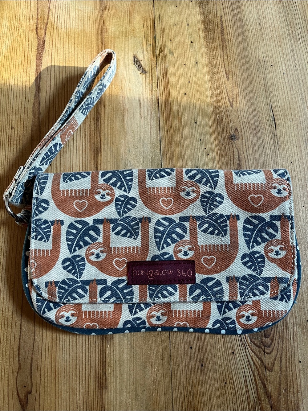 BUNGALOW 360 Darling Monkey Wristlet Wallet